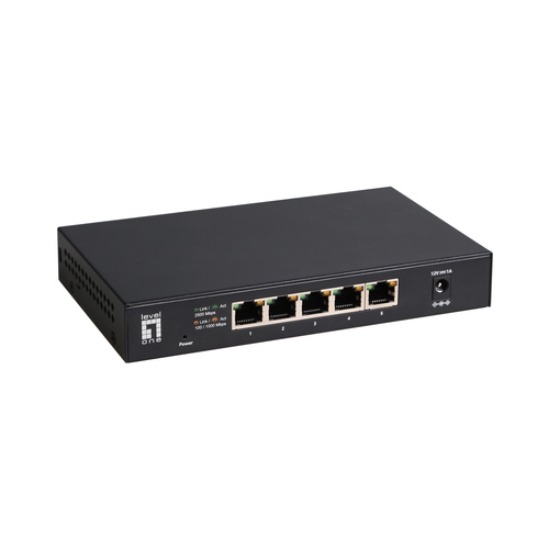 Pārslēdzējs LevelOne 5x GE GEU-0525 2