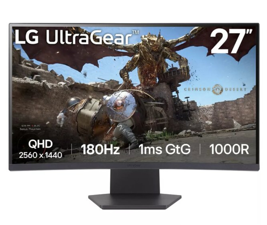 LG 27GS60QC-B Ultragear Spēļu Monitors 27&quot