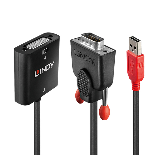 LINDY pārveidotājs VGA uz DVI-D 1920x1200