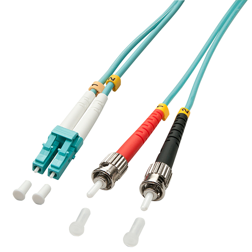 LINDY LWL-Duplexkabel LC/ST OM3 20m 50/125µm
