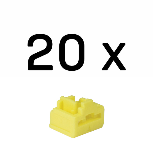 LINDY RJ45 porta aizsargi YELLOW, 20