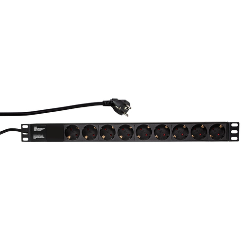 Logilink 19" strāvas sadalītājs 9 kontaktligzdas