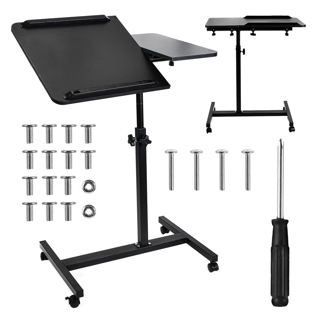 Maclean mobilais galda/datora statīvs, Black, augstuma