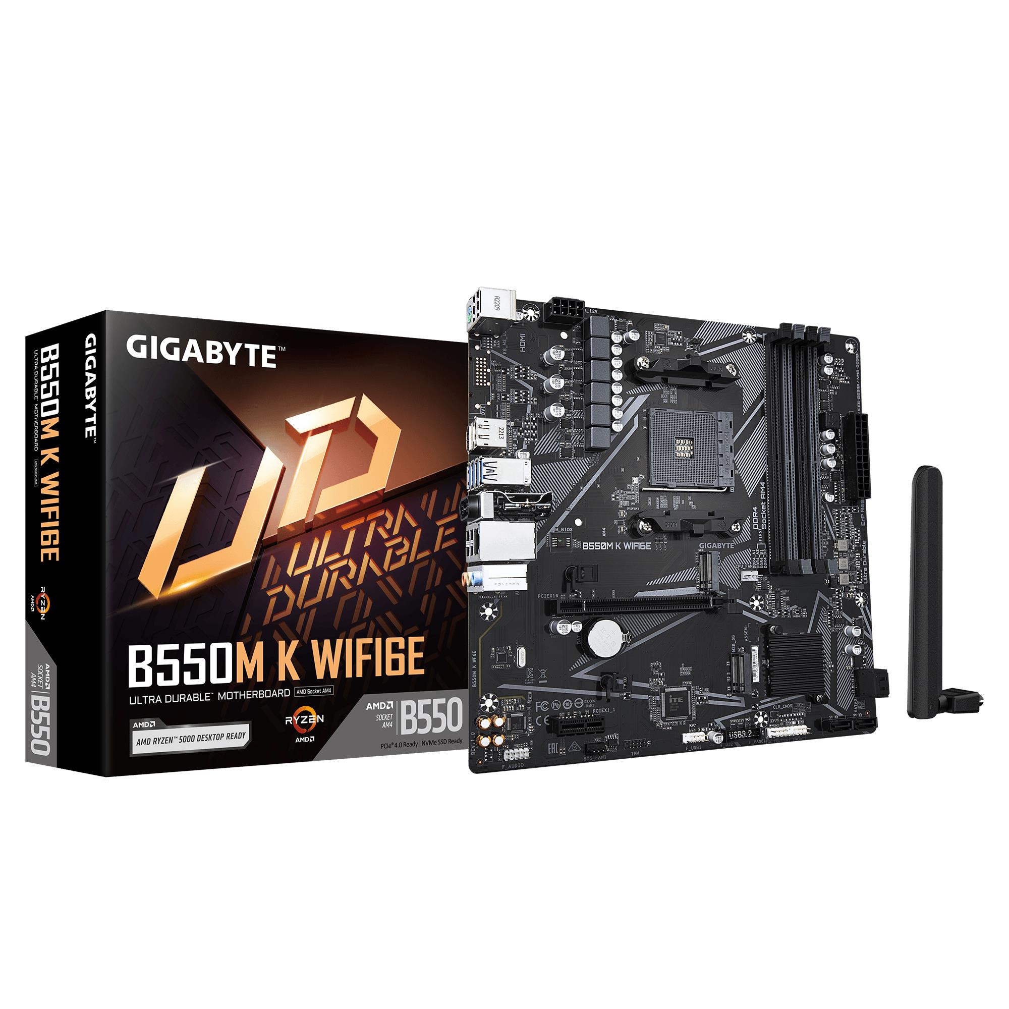 Mātesplate Gigabyte GIGABYTE B550M K WIFI6E