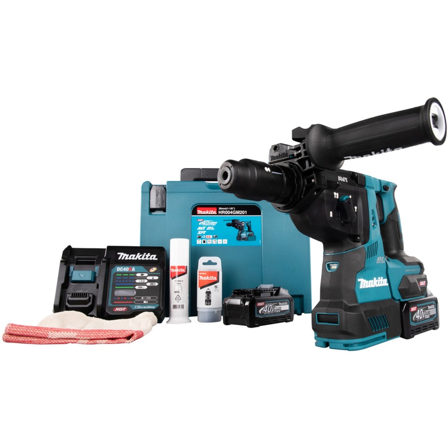 Akumulatora kombinētais āmurs Makita HR004GM201 XGT