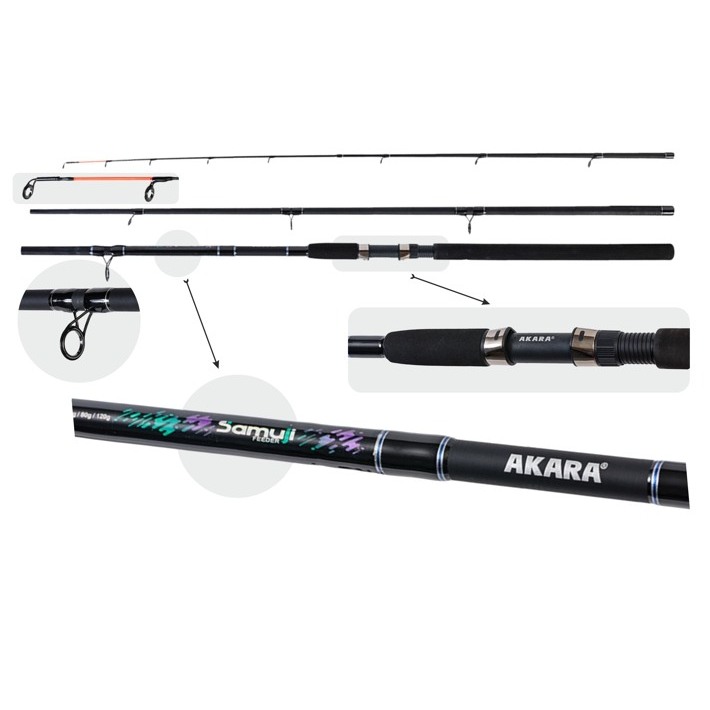 Makšķerkāts AKARA «SAMUJI Feeder» 3X (saliek