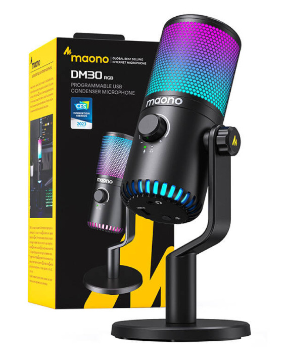 Spēļu mikrofons Maono DM30RGB (black) |