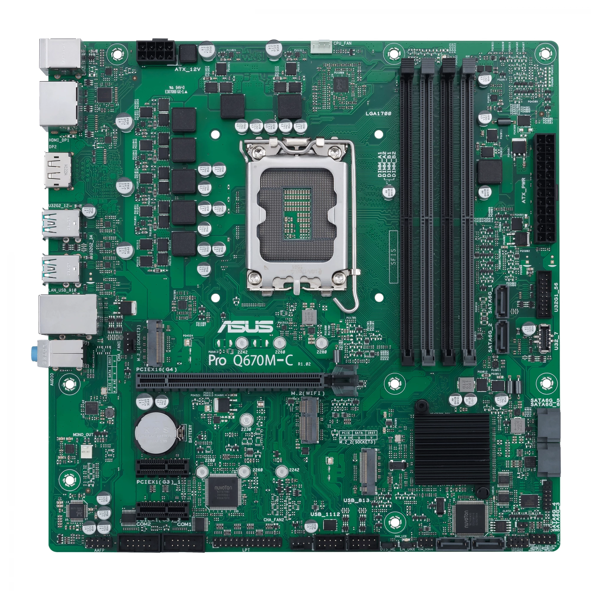 Pagrindinė plokštė ASUS PRO Q670M-C-CSM DDR5