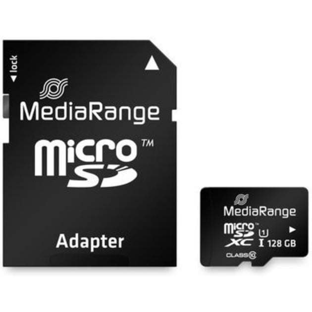 MediaRange 128 GB microSDXC (Black, Class