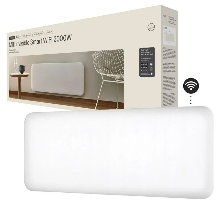 Mill Invisible Smart WiFi sildītājs PA2000WIFI4