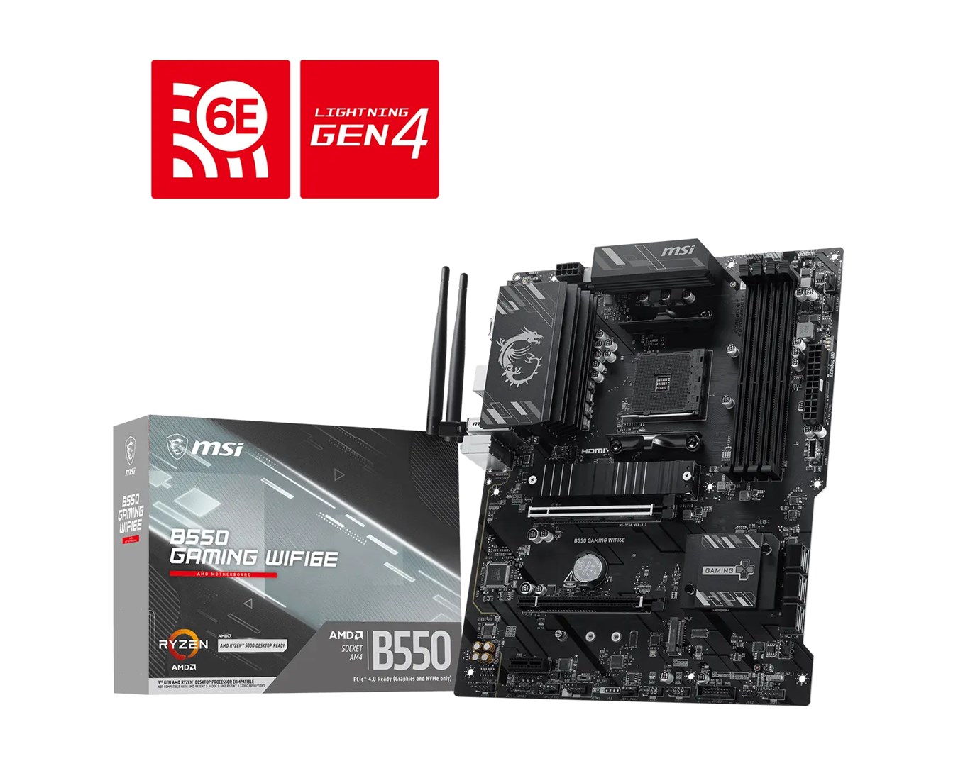 MSI mātesplate MSI B550 GAMING WIFI6E