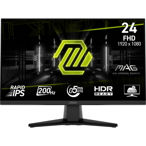 MSI MAG/242F/23,8"/IPS/FHD/200Hz/0,5ms/Black monitors