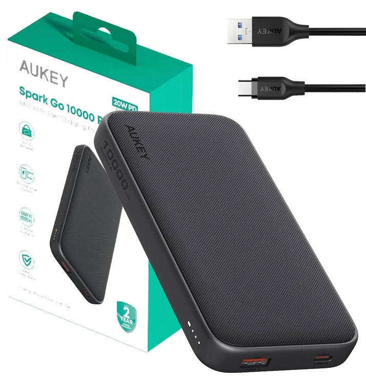 Pārnēsājams lādētājs PowerBank Aukey PB-Y46P 10000mAh