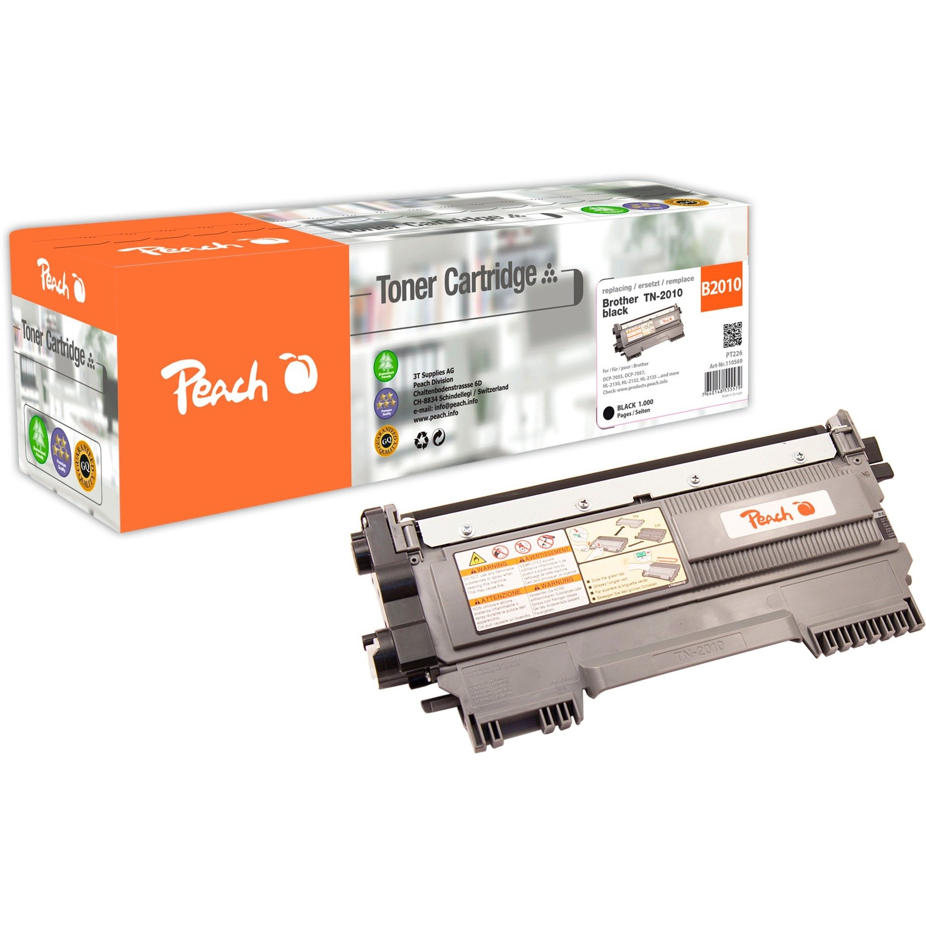 Toners Peach TN-2010 saderīgs melns 110569