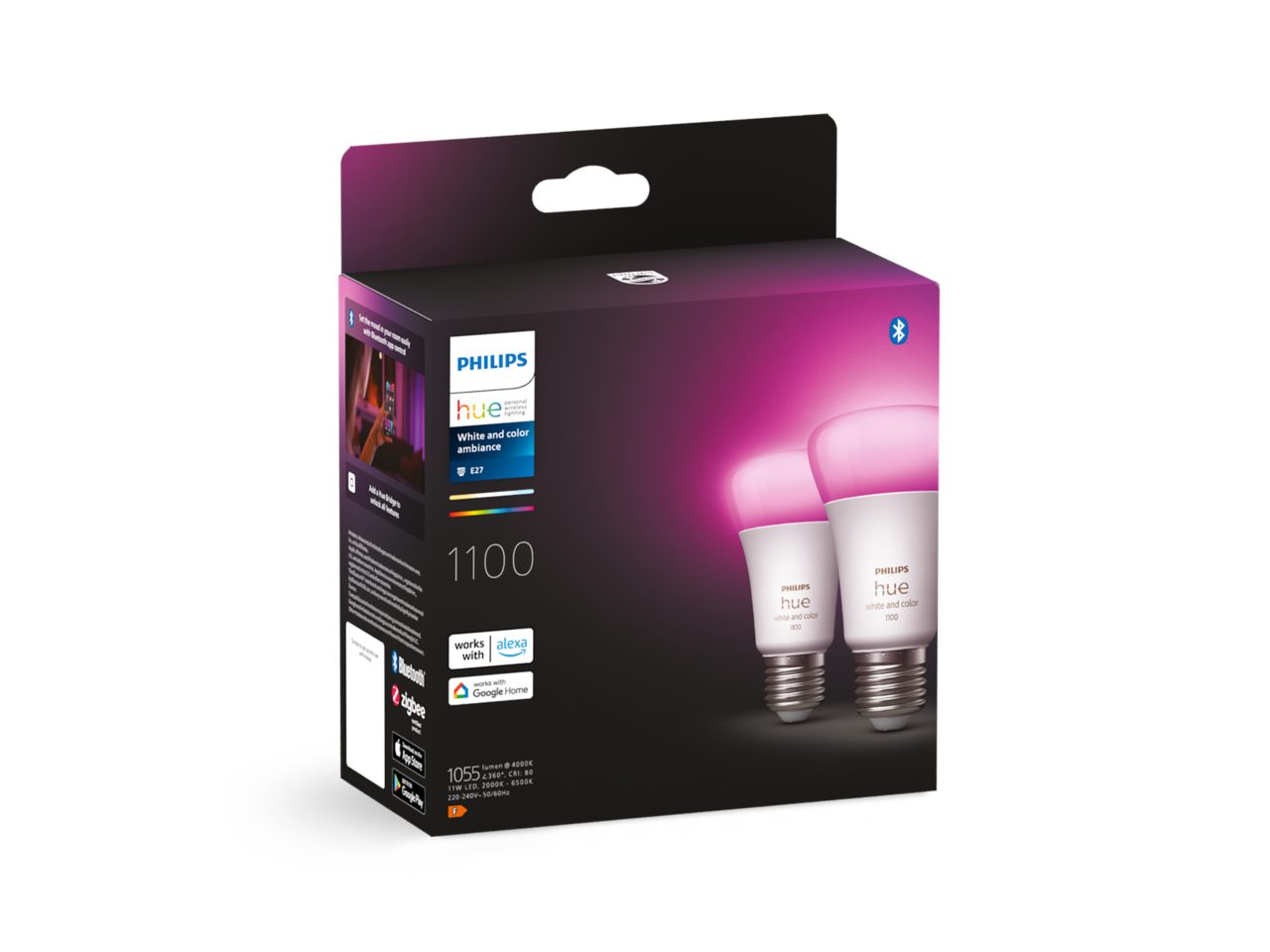 Philips Hue Spuldze E27 9W RGBW