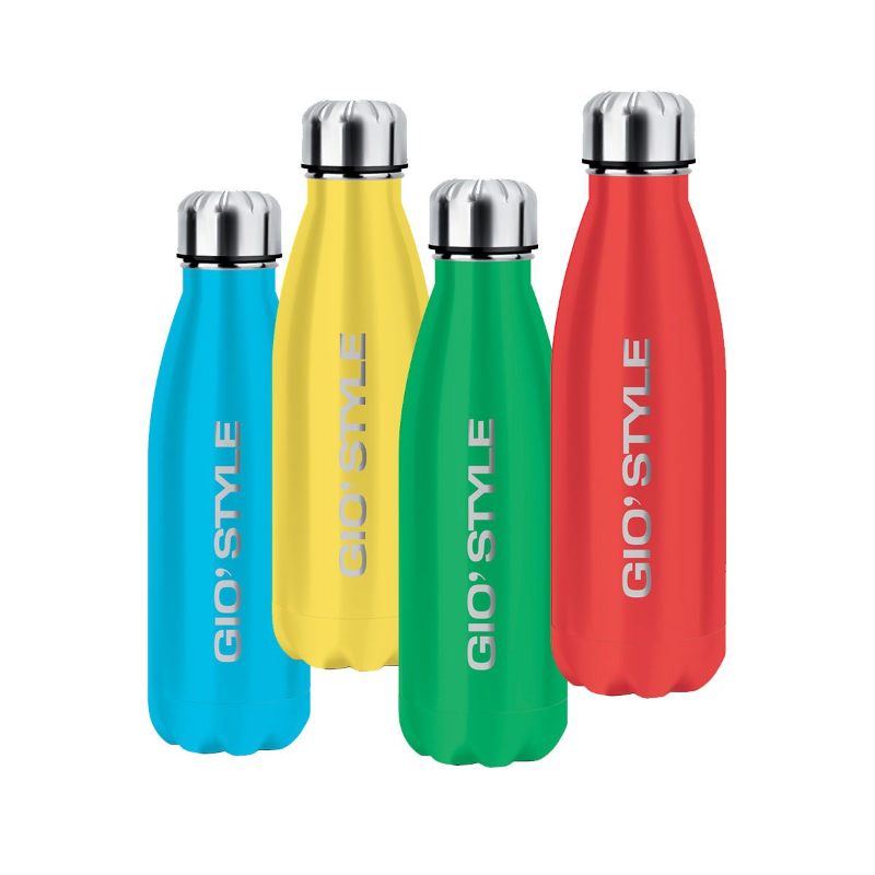 GIOSTYLE Pudele-termoss Energy 1L sarkana/gaiši zila/dzeltena/zaļa