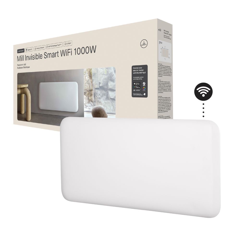 Mill Invisible Smart WiFi sildītājs |