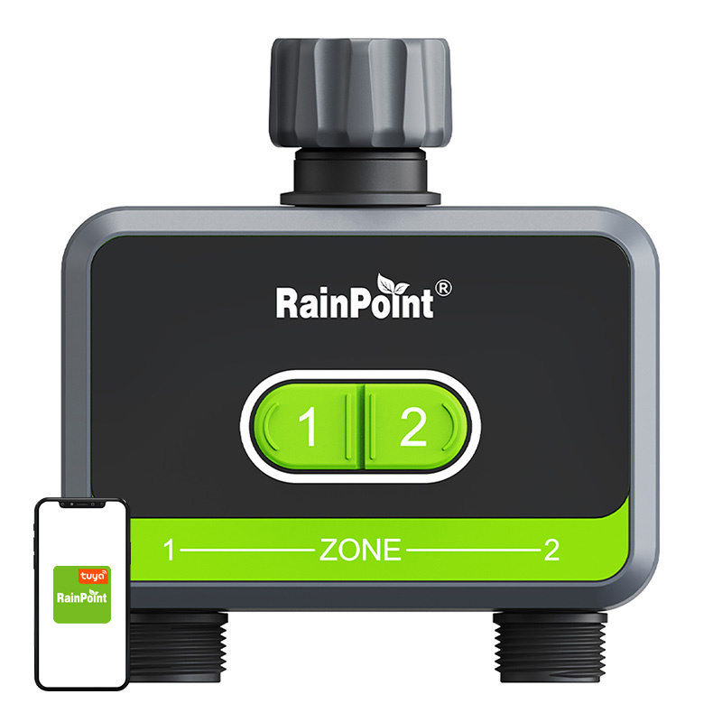 RainPoint 2 zonu laistīšanas kontrolieris ar