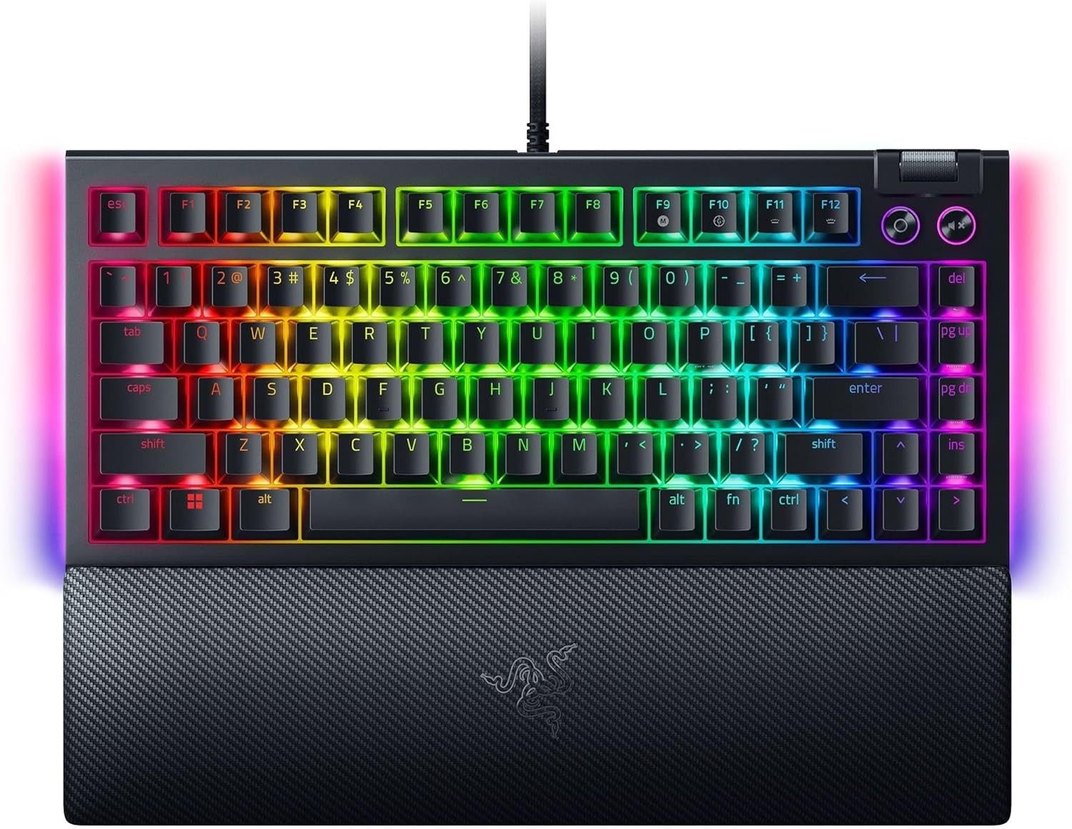 Tastatūra Razer BlackWidow V4 75% Orange