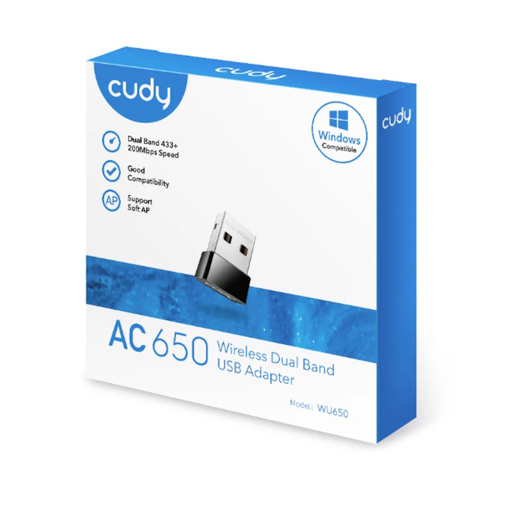 Maršrutētājs Cudy WU650 AirNano AC650 Dual