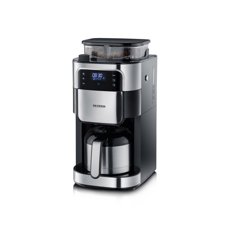 Severin KA 4814 Filterkaffeemaschine Edelstahl-Mahlwerk Thermo-Kanne