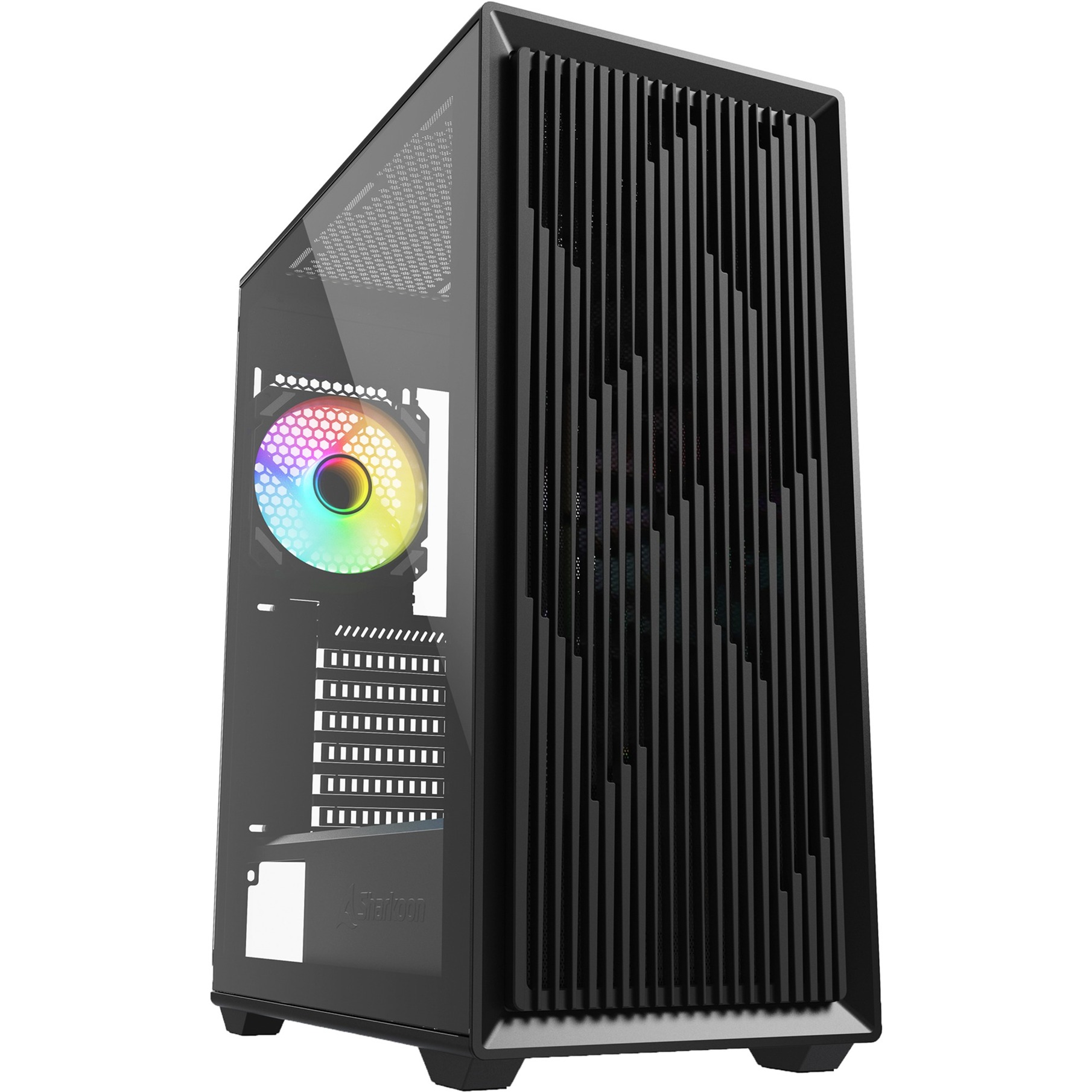 Sharkoon VK2 RGB  (Black, Tempered Glass)