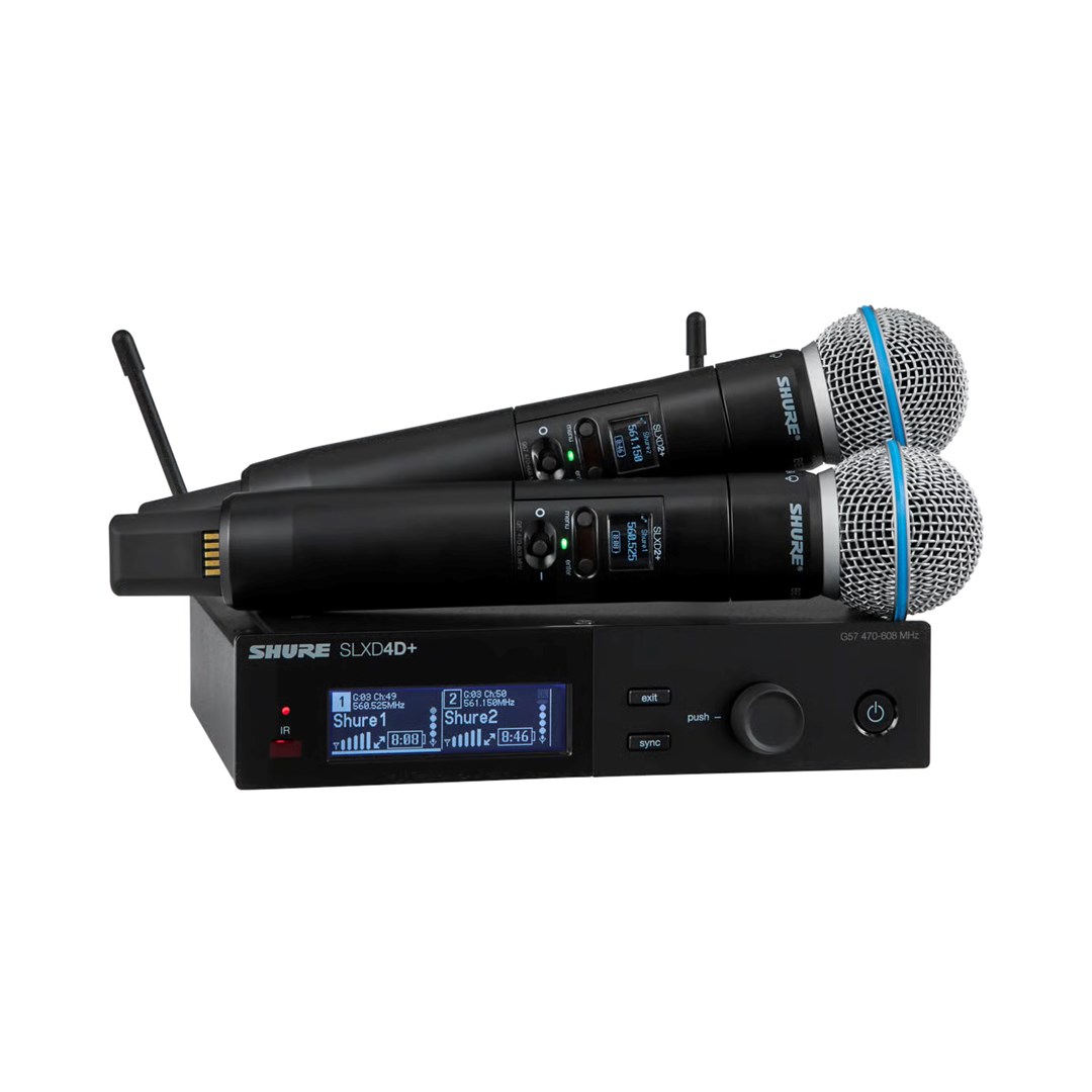 Mikrofons Shure SLXD24D+E/B58 Divkāršā bezvadu sistēma