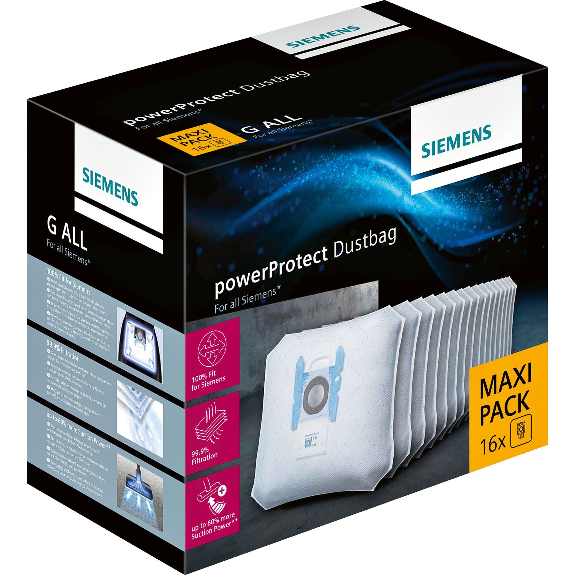 Siemens VZ16GALL PowerProtect Staubsaugerbeutel MAXI PACK