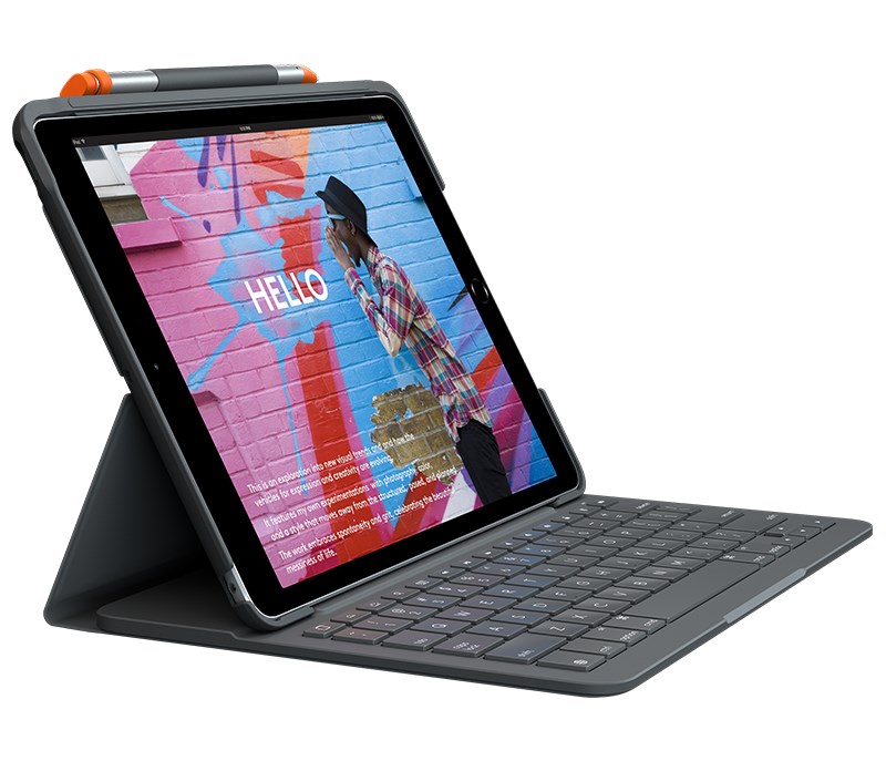 Logitech Slim Folio - Tastatur und