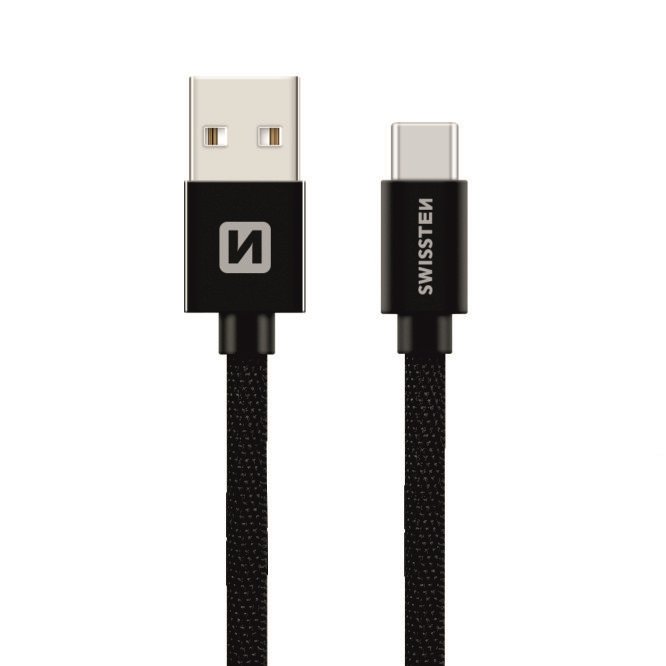 Swissten Textile Universāls Quick Charge 3