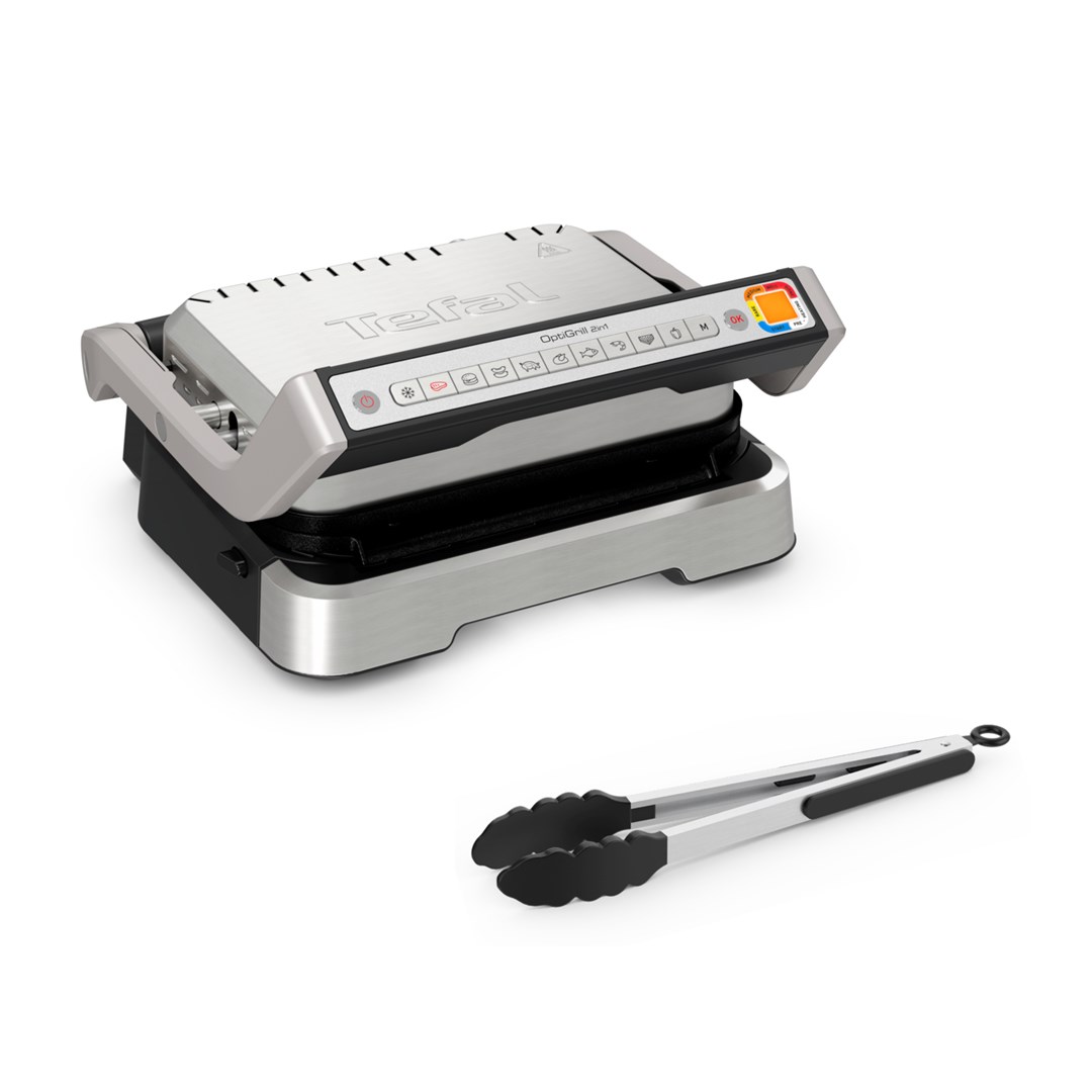 Tefal OptiGrill 2in1 GC773D (edelstahl, 2