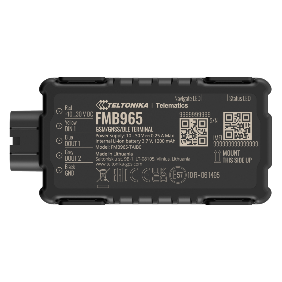 Teltonika GPS/GSM automašīnas izsekotājs 1200mAh |
