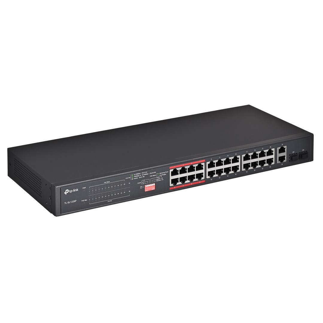 TP-Link 24 portu 10/100Mbps + 2