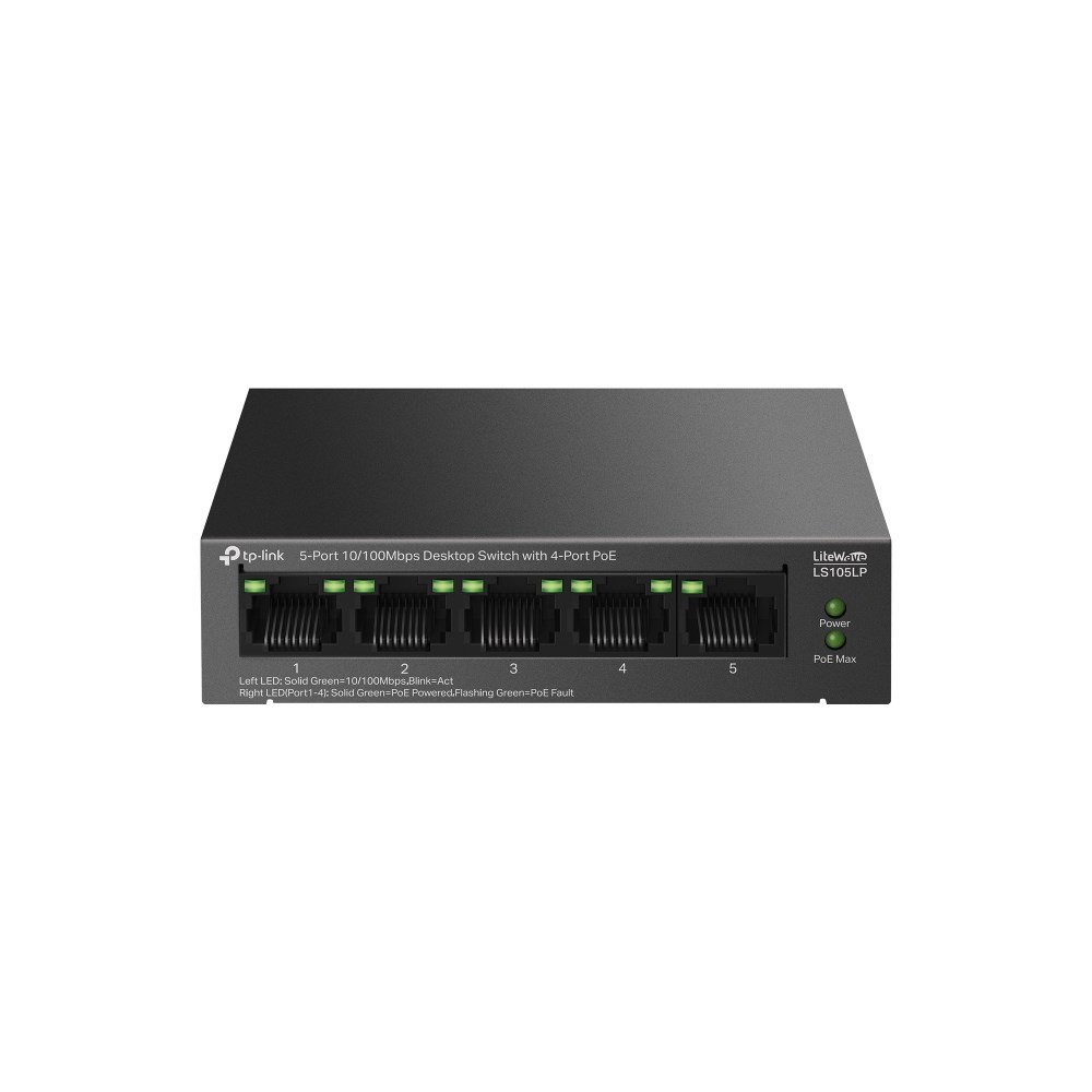 TP-Link LiteWave LS105P Nepārvaldīts ātrs Ethernet