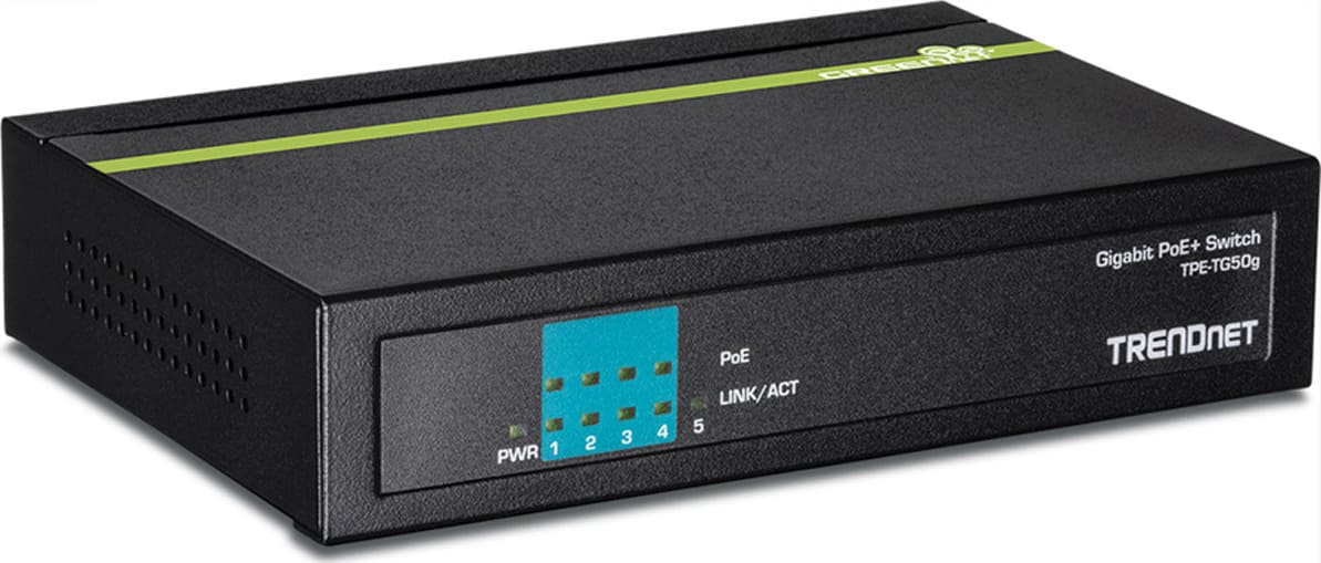 TRENDnet Slēdzis 5 portu Gbit PoE+