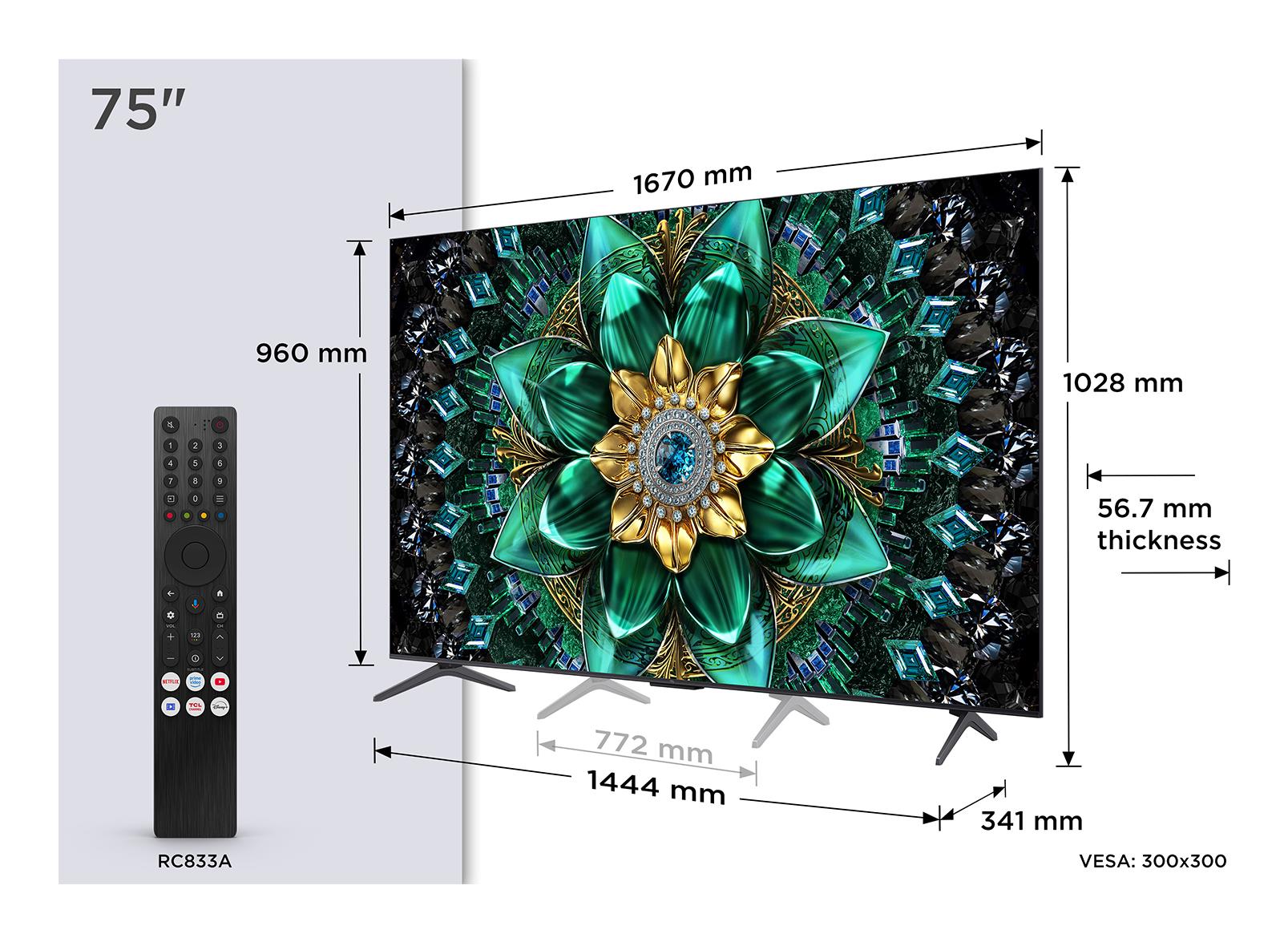 Televizors TCL 75" 4K Ultra HD