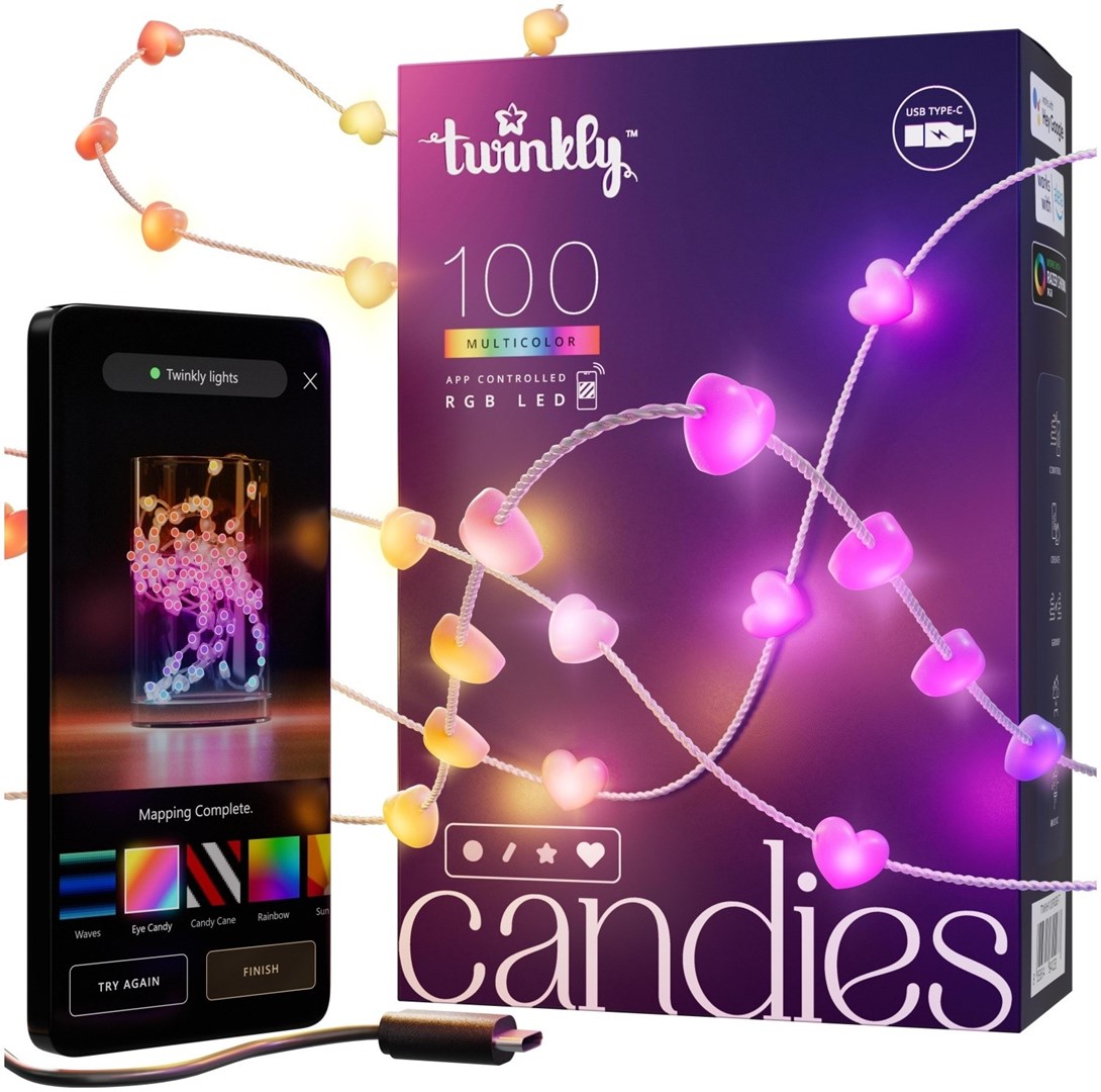 LED Ziemassvētku eglīšu gaismas Twinkly Candies