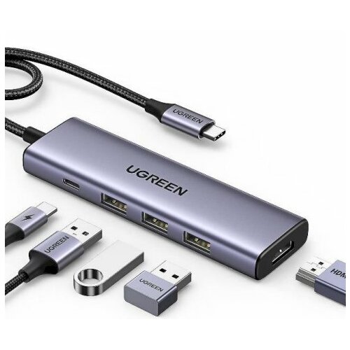 Ugreen 15596 portu replikators klēpjdatoram ar