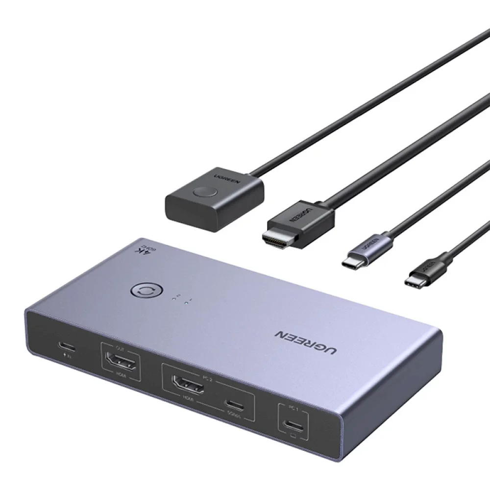 Pārslēdzējs Switch KVM UGREEN CM731 2in1