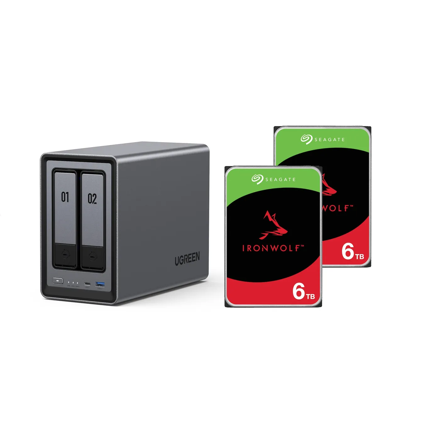 Ugreen DXP2800 + 2x 6 TB