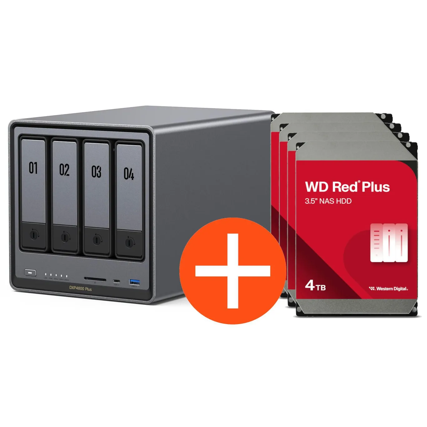 NAS sistēma UGREEN NASync DXP4800 Plus