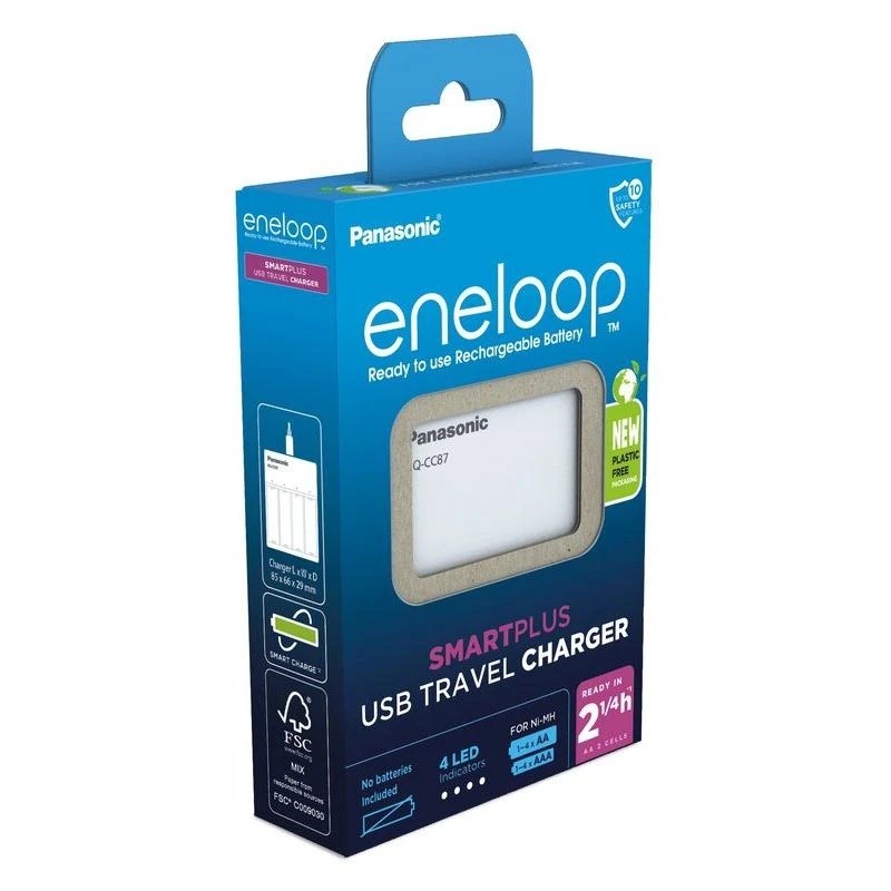 USB akumulatoru lādētājs PANASONIC Eneloop Smartplus