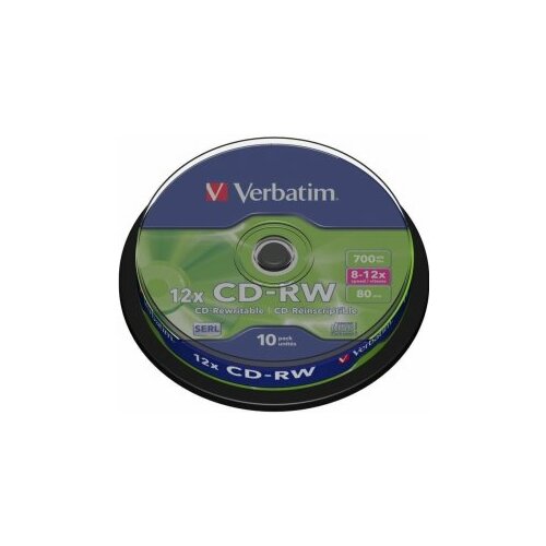 Verbatim Matricas CD-RW SERL 700MB 12x