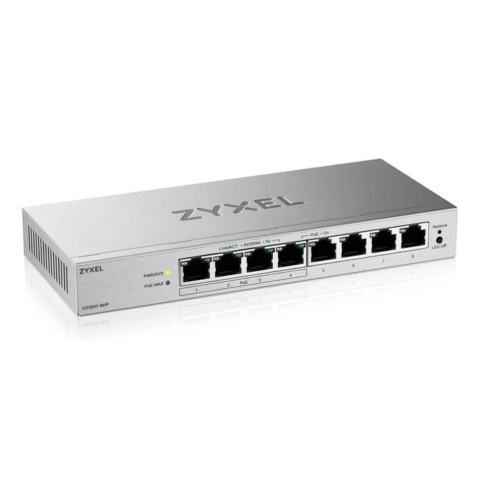 Zyxel GS1200-8HPV3-EU0101F | GS1200-8HPV3-EU0101F | 4718937649907